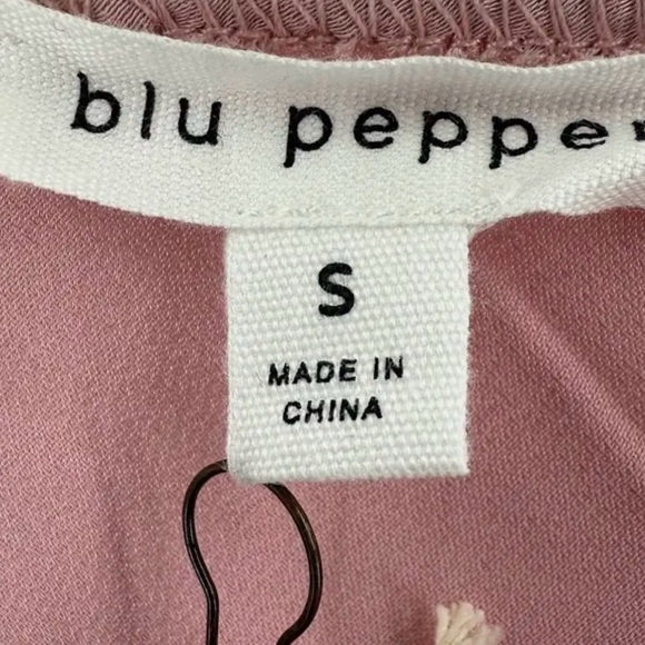 Blu Pepper Strapless Pink Dress with Feather Trim Size Small Elegant NWT Easter - Picture 3 of 7